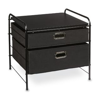 Bintopia Mini Fridge/TV Storage Cart - Black