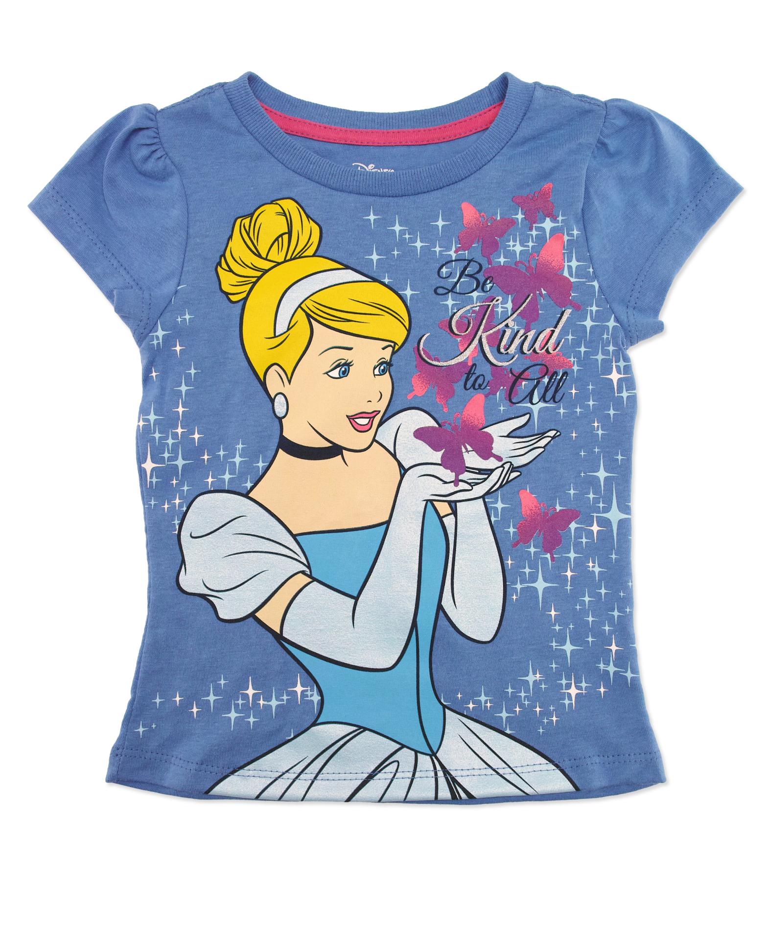 Disney Cinderella Toddler Girl's Graphic T-Shirt - Be Kind To All