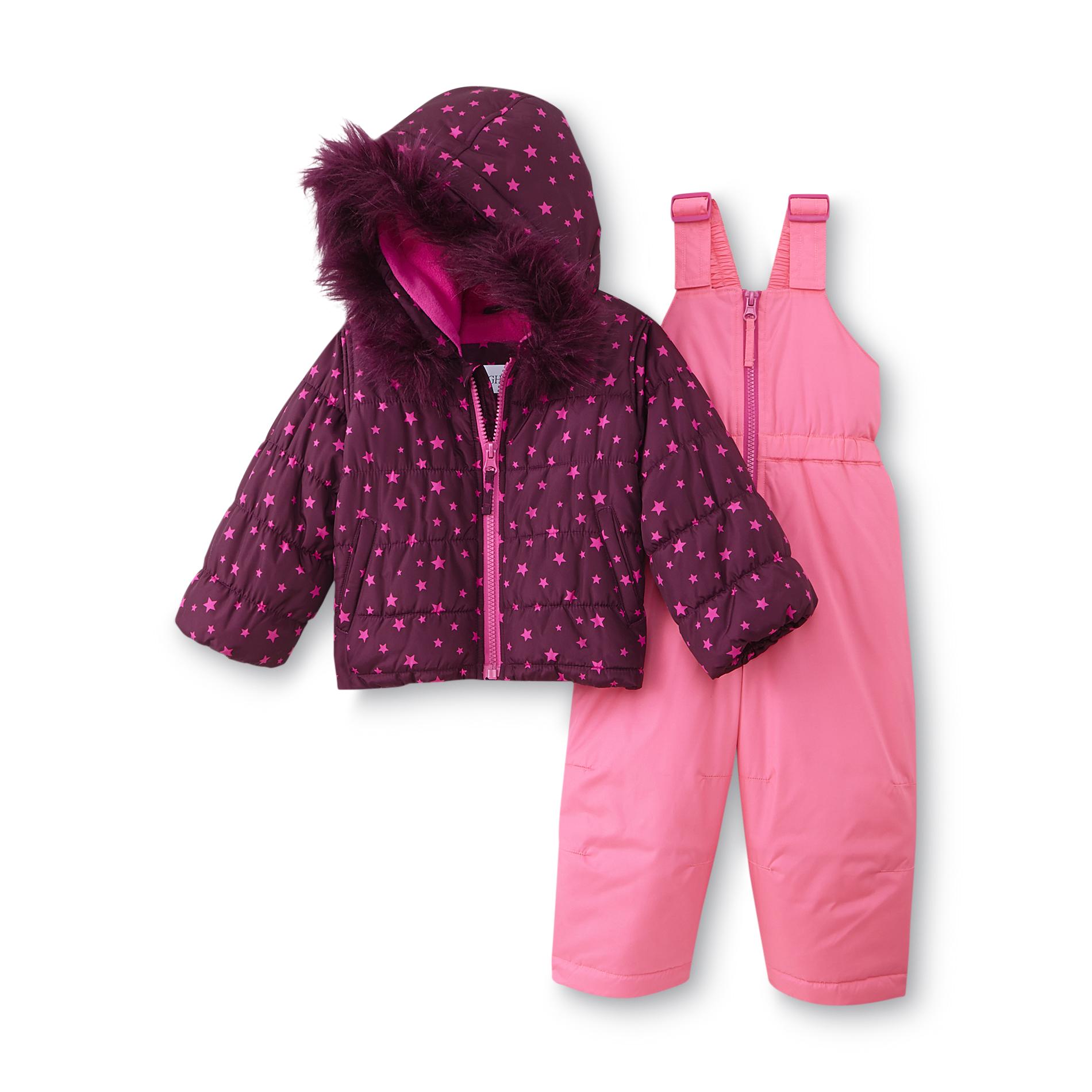 Toughskins Infant Girl's Jacket & Snow Pants - Stars