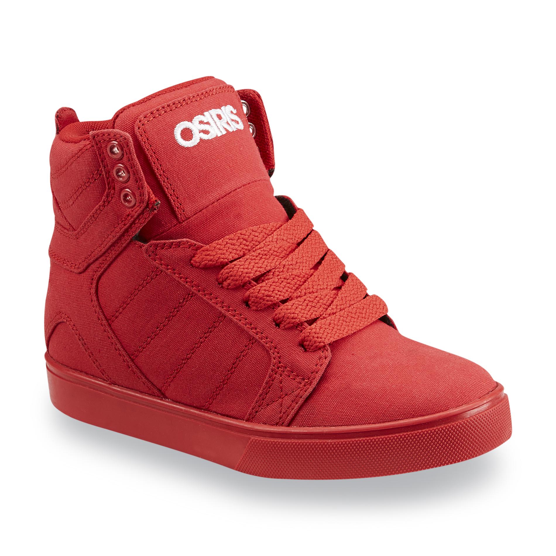 Osiris Boy's Cosmo Red HighTop Skate Shoe
