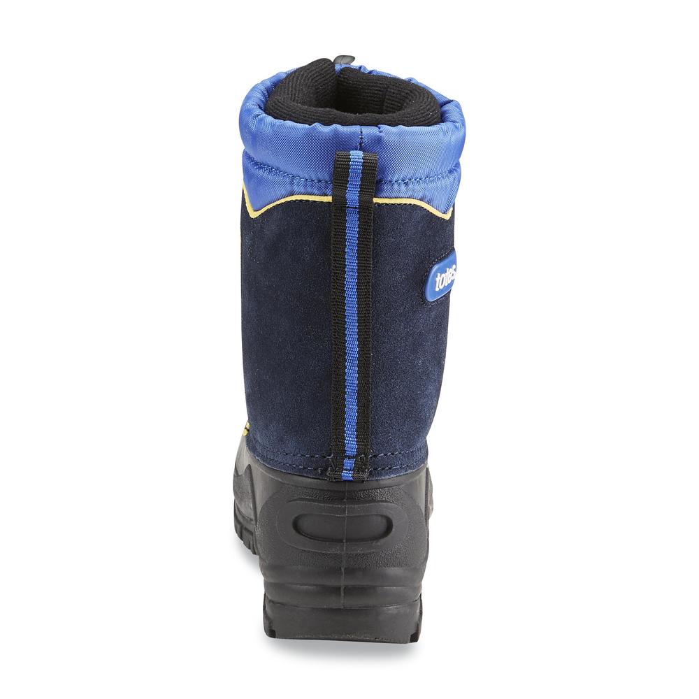 Totes Boy's Greg Blue/Black Insulated Waterproof Snow Boot