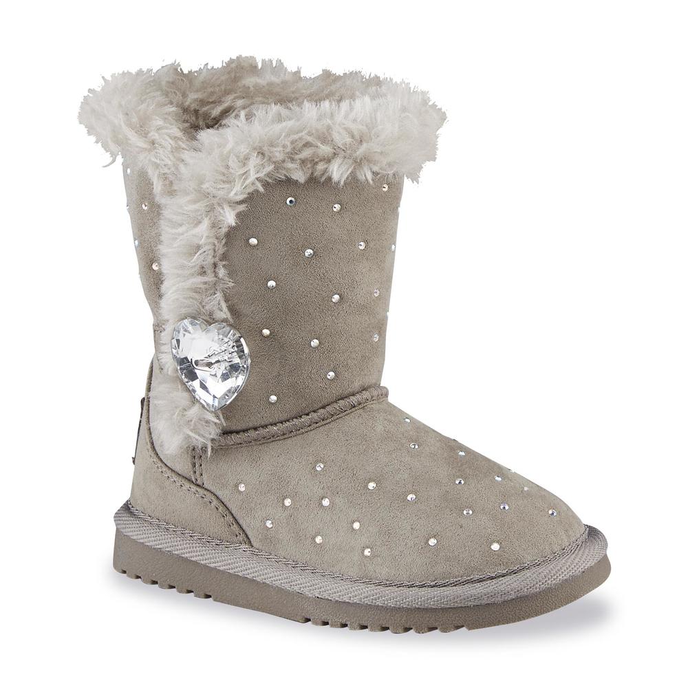 Piper Toddler Girl's Aimee Gray Faux Fur Mid-Calf Fashion Boot