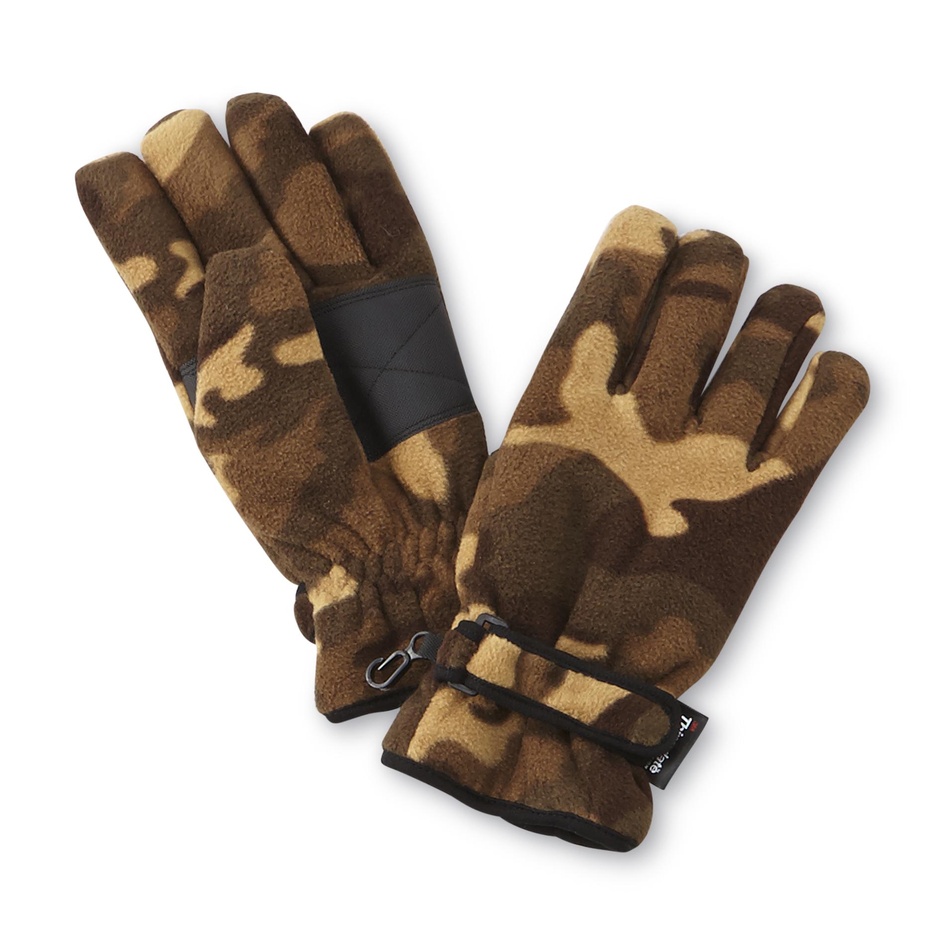 NordicTrack Men's Insulated Fleece Gloves - Camouflage