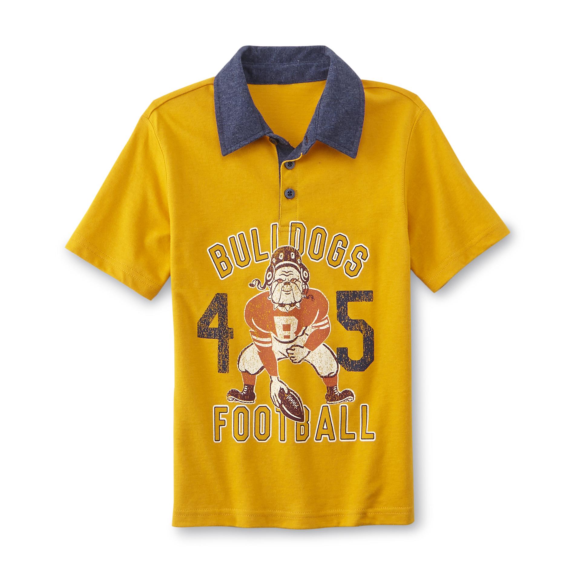 Toughskins Boy's Polo Shirt - Bulldogs Football