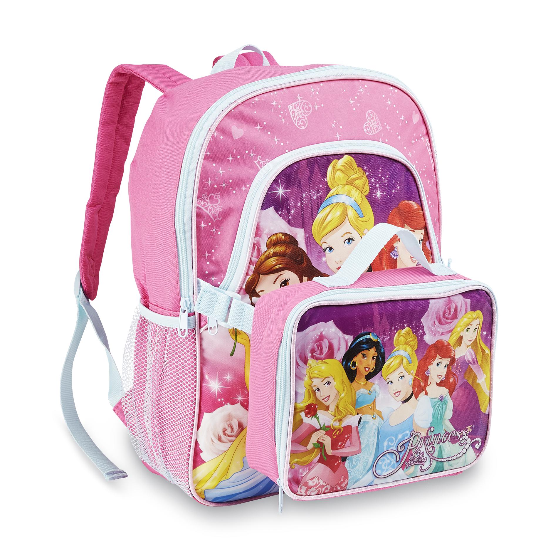 Disney Princess Girl's Backpack & Lunch Bag - Home - Luggage & Travel ...