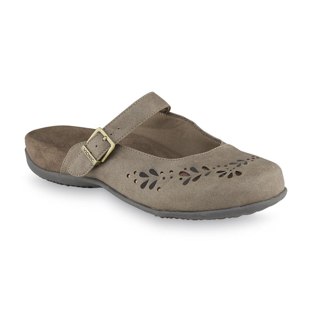 Vionic Women's Midway Taupe Mary Jane Clog