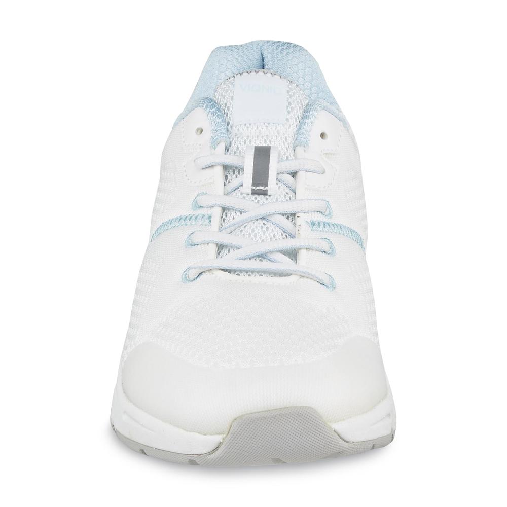 Vionic with Orthaheel Technology Women's Emerald Action Athletic Shoe - White/Blue