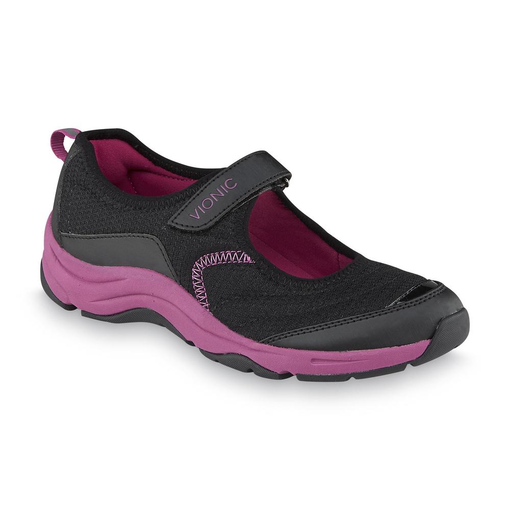 Vionic Women's Sunset Black/Pink Walking Shoe