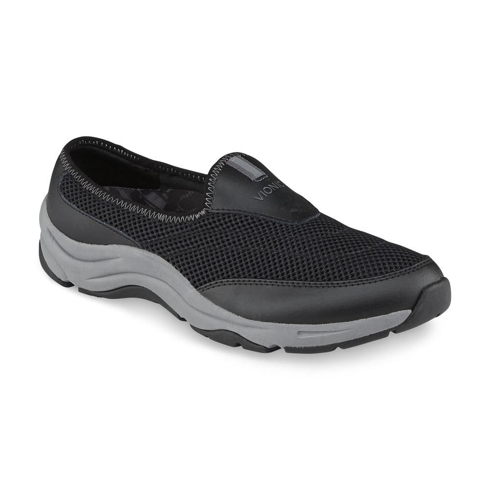 Vionic Women's Heritage Black/Gray Slip-On Comfort Walking Shoe