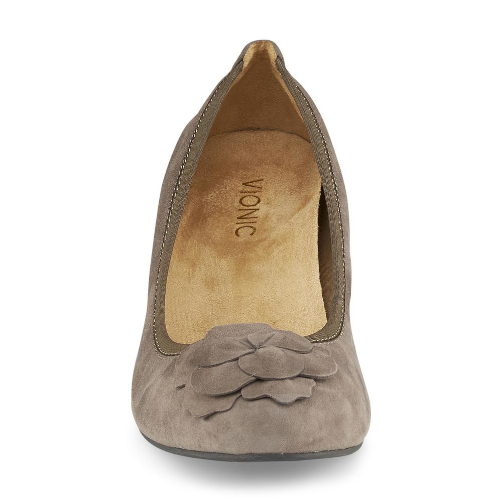 Vionic Women's Hayes Taupe Wedge Shoe