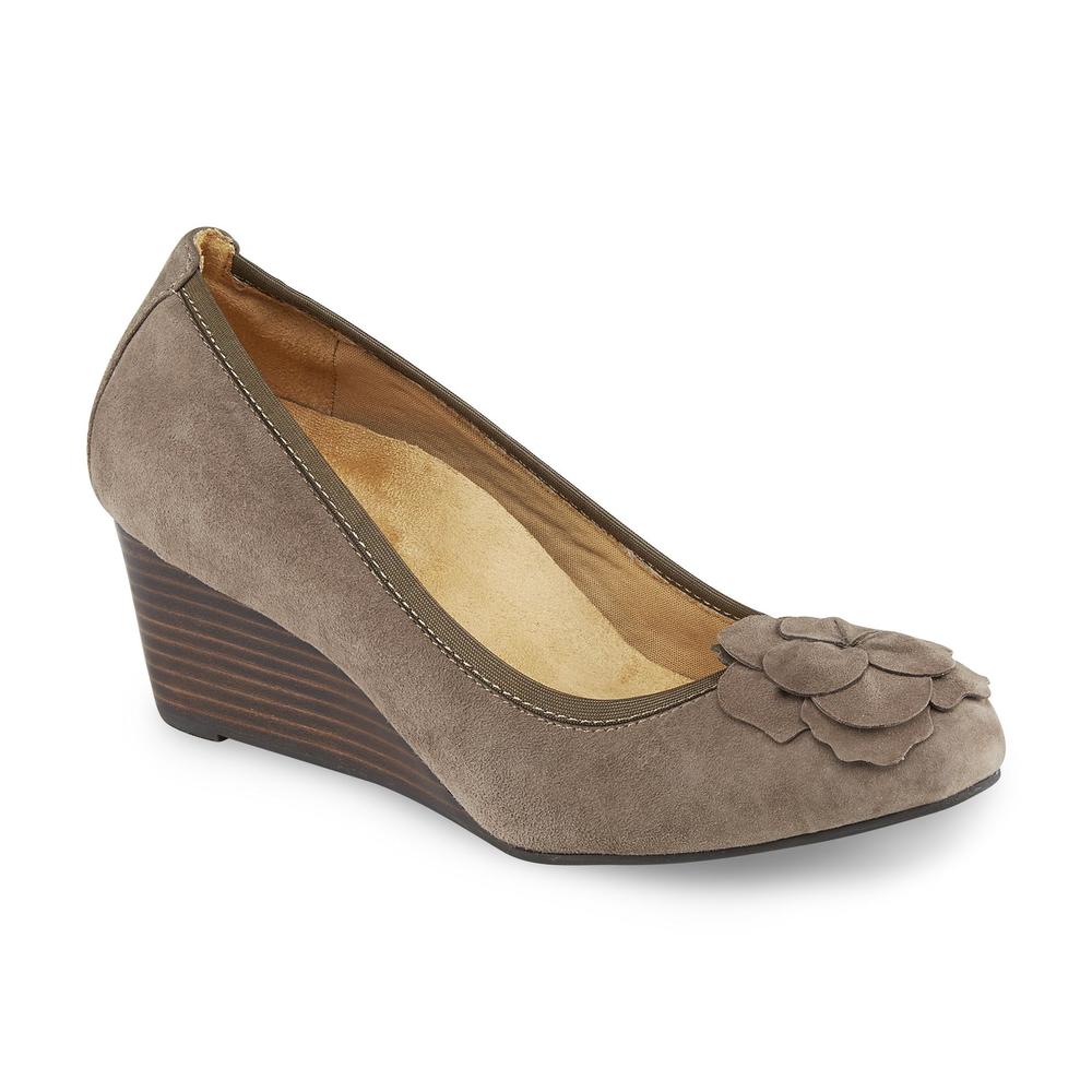 Vionic Women's Hayes Taupe Wedge Shoe