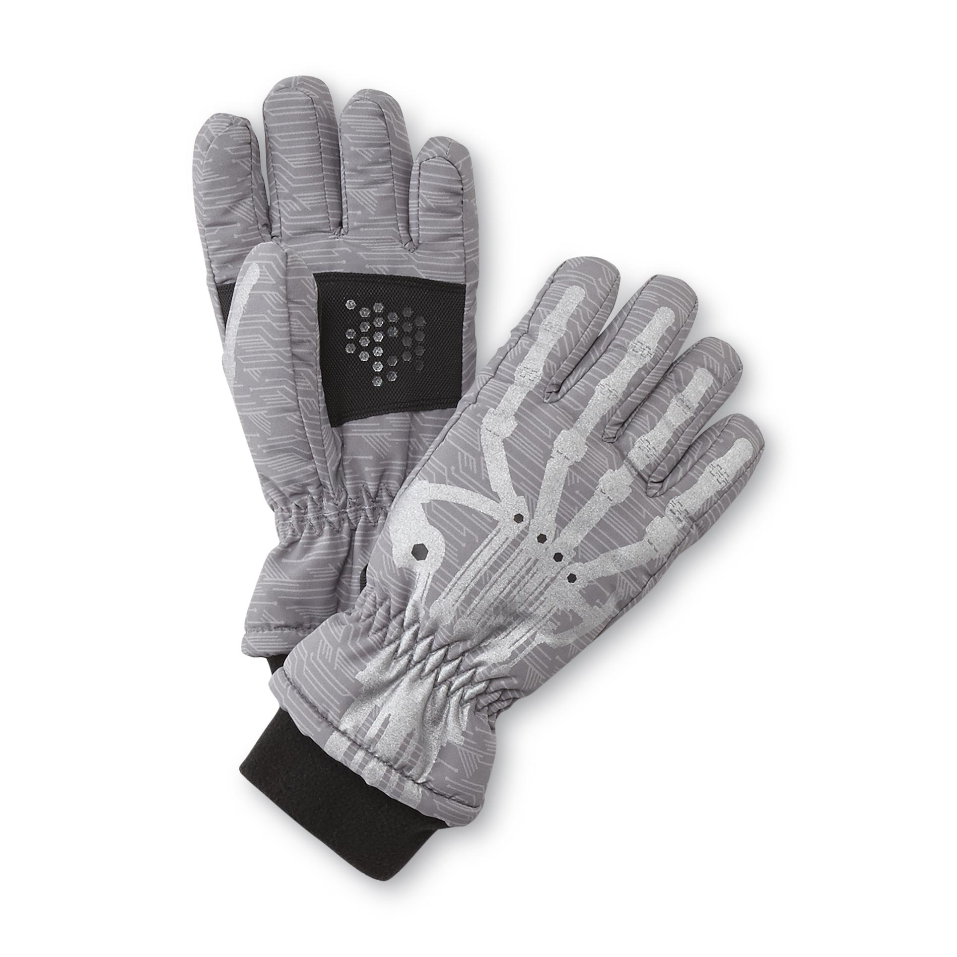Canyon River Blues Boy's Graphic Insulated Gloves - Robot