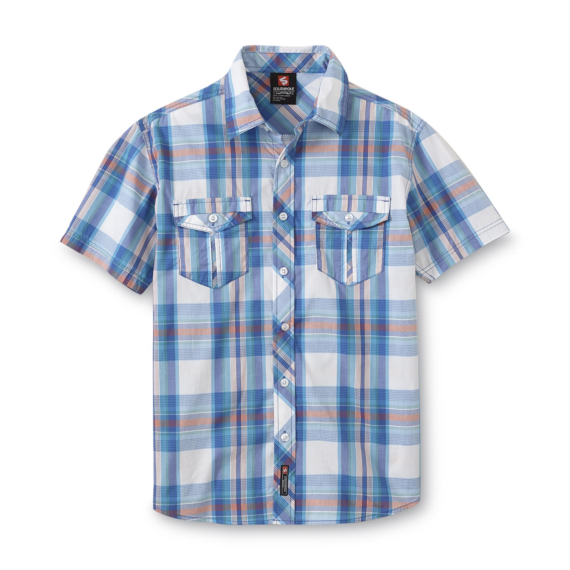 Southpole Young Men's Woven Shirt - Plaid