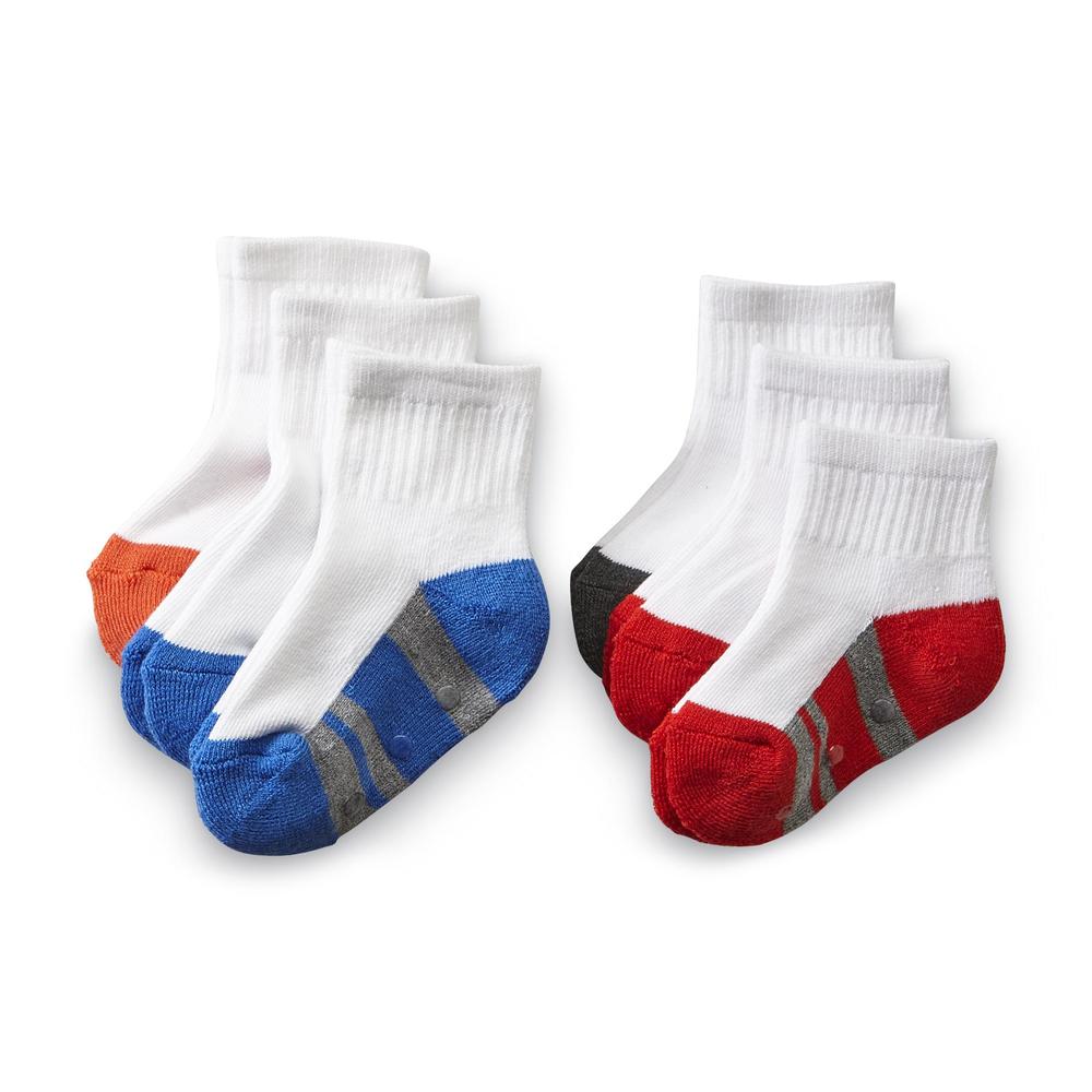 Joe Boxer 6-Pairs Toddler Boy's Anklet Socks - Striped