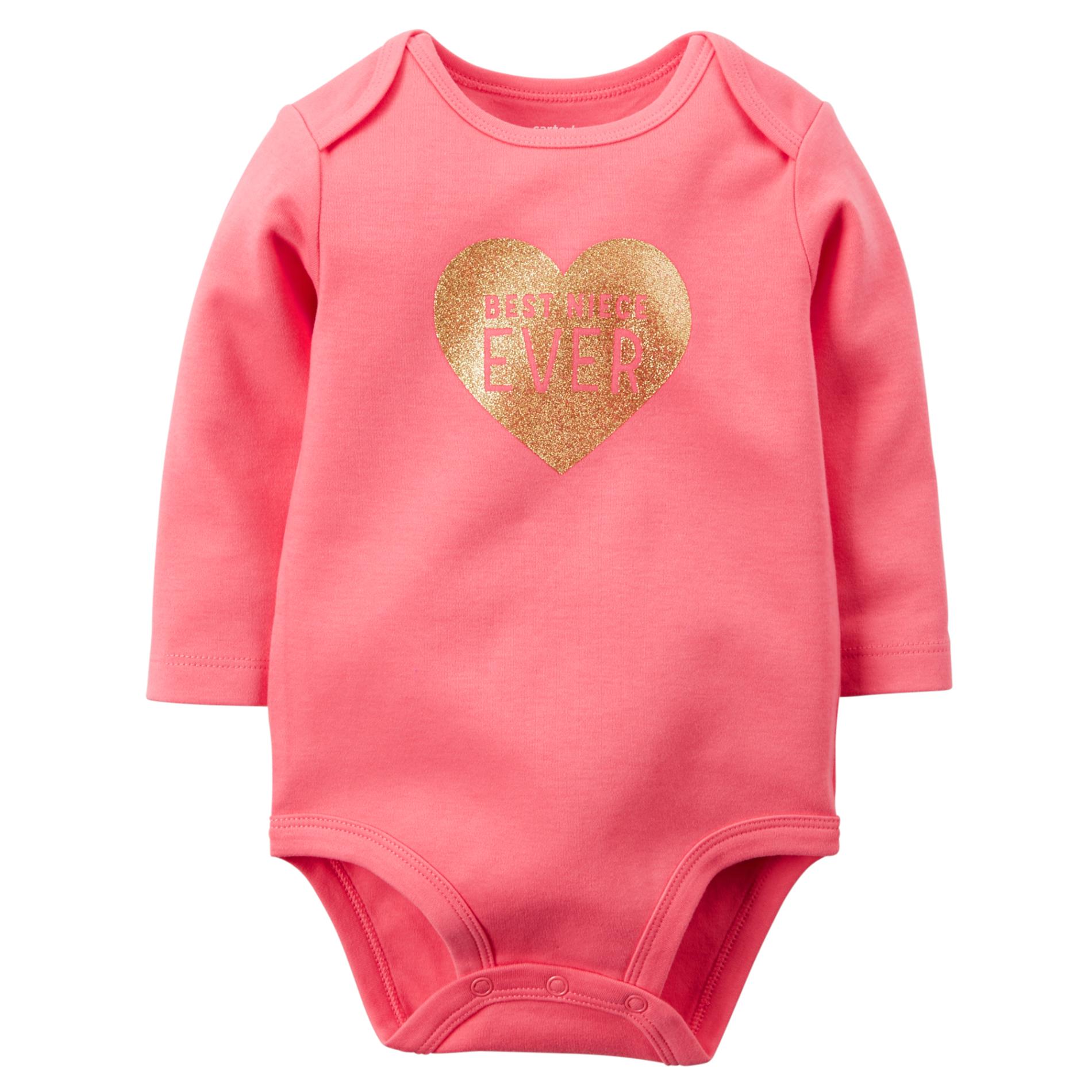 Carter's Newborn & Infant Girl's Long-Sleeve Bodysuit - Heart