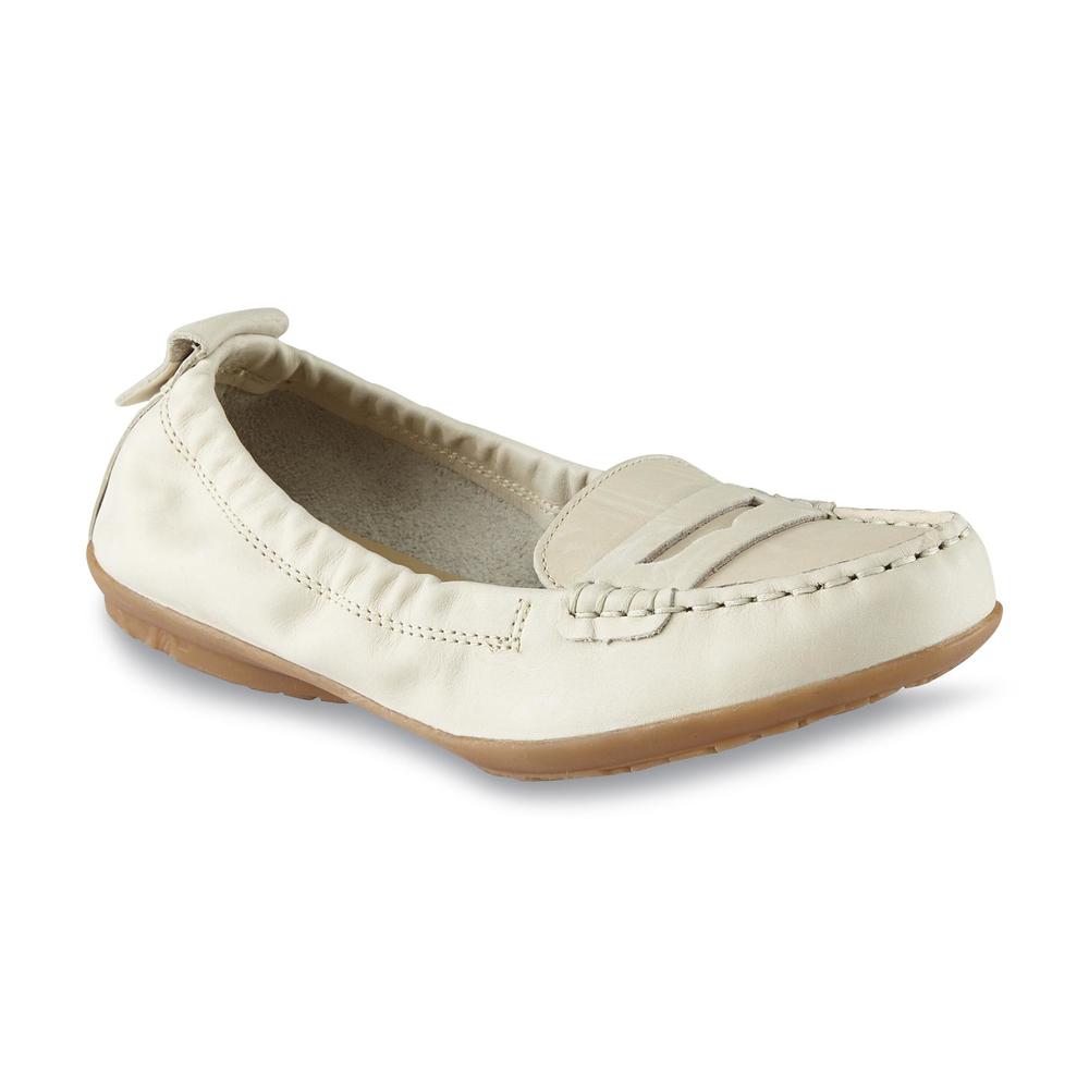 Hush Puppies Women's Katherine Ceil White Leather Loafer