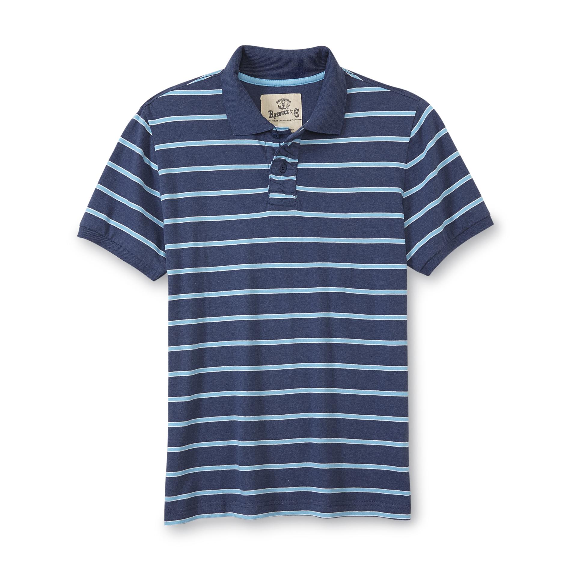 Roebuck & Co. Young Mens Polo Shirt   Striped   Clothing, Shoes