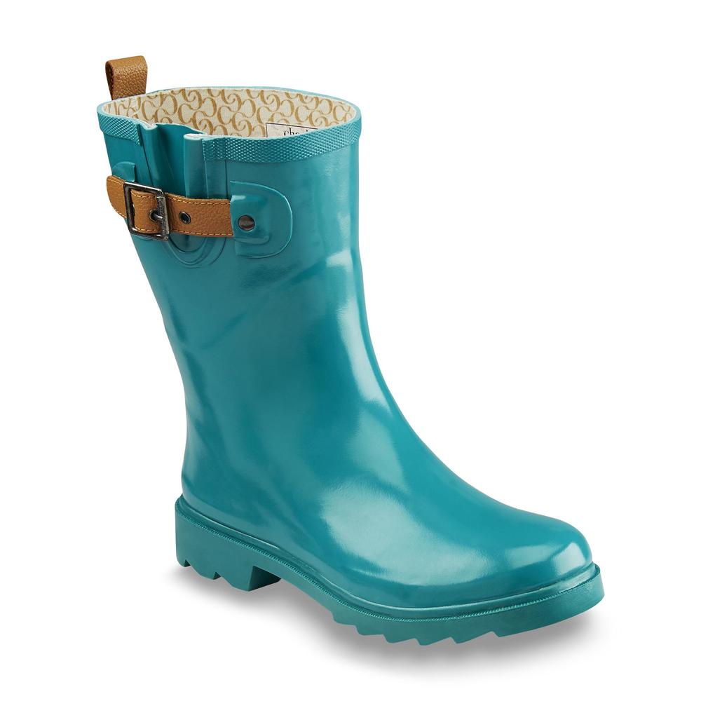 Chooka Women's Top Solid Green Mid-Calf Rain Boot