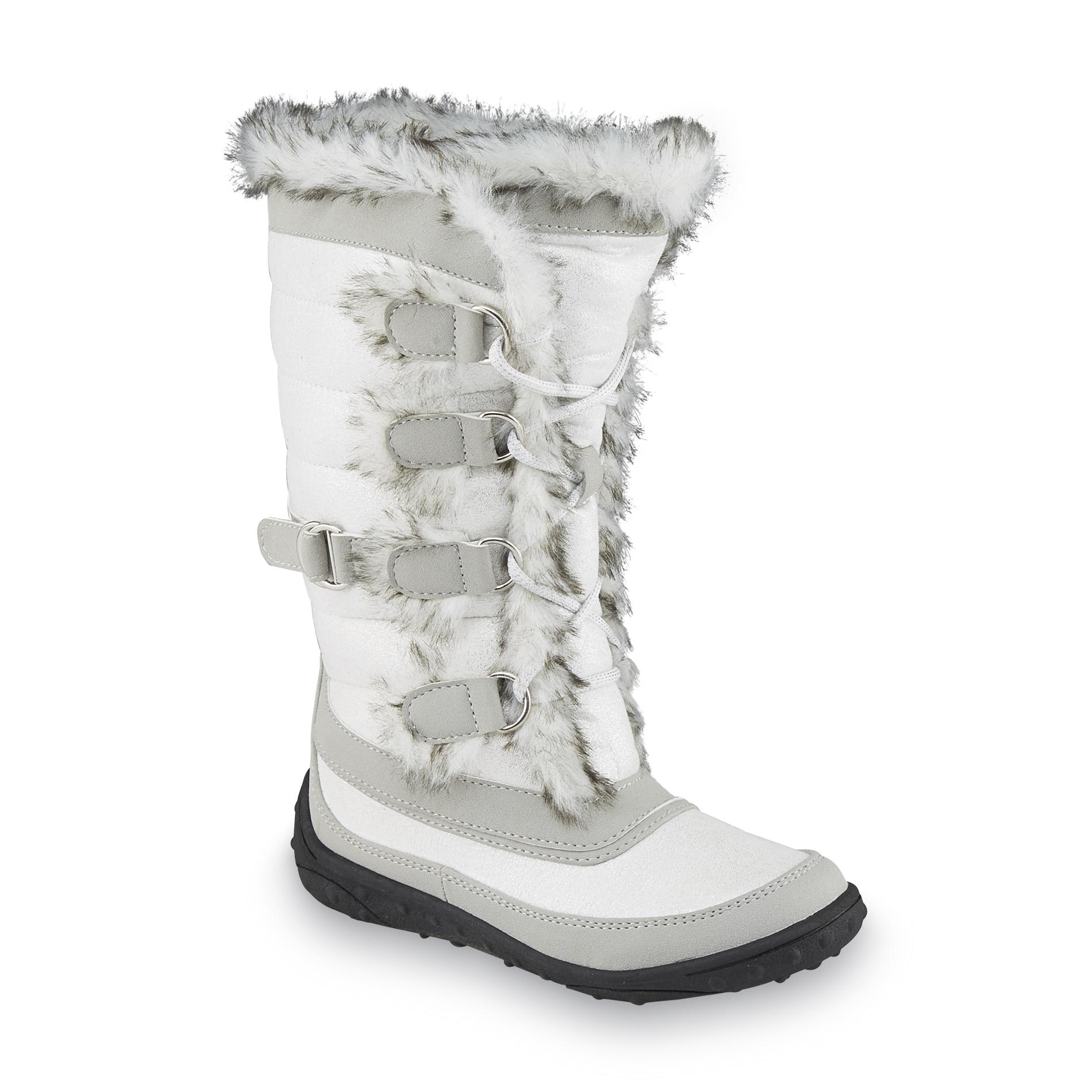 kids white snow boots