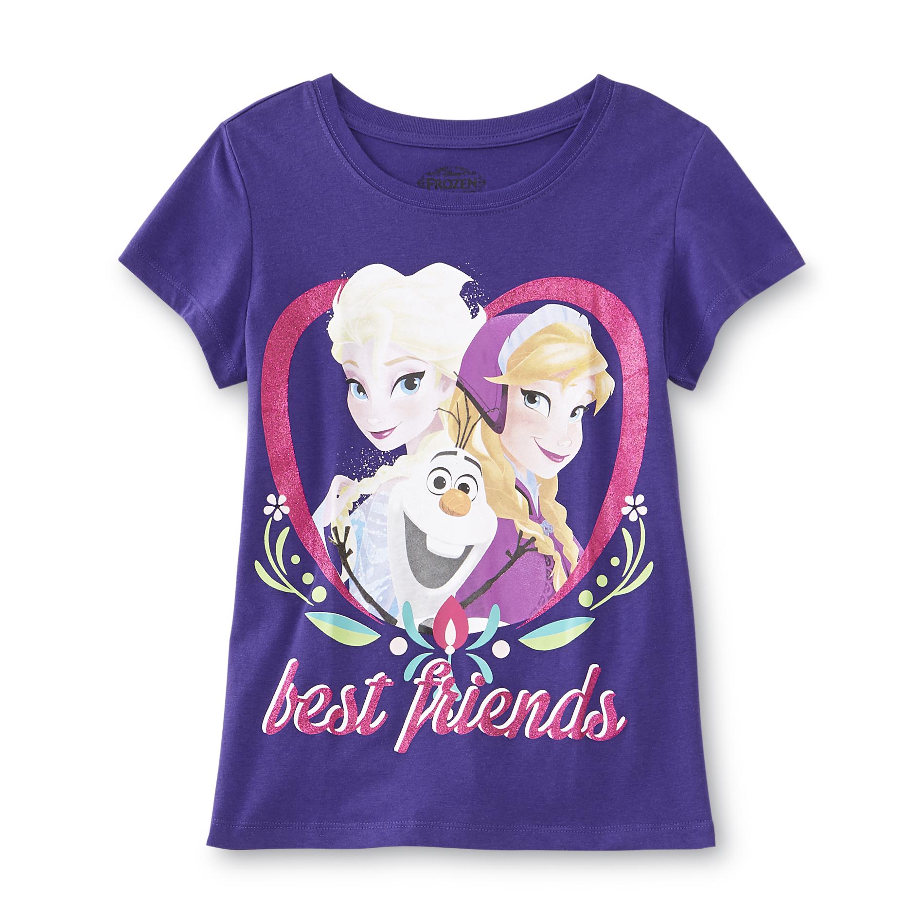 Disney Frozen Girl's Graphic T-Shirt - Best Friends