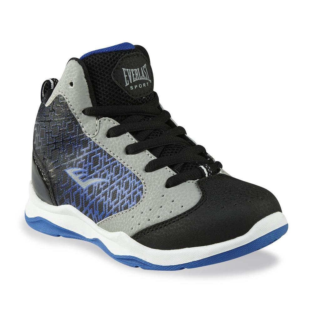 Everlast&reg; Sport Boy's Code Black/Blue/Gray Basketball Shoe