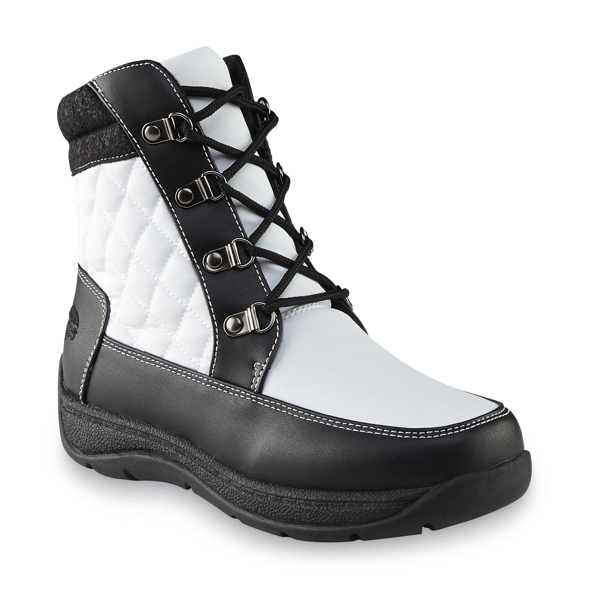 Totes Women's Estel Winter/Weather Boot - White/Black ...