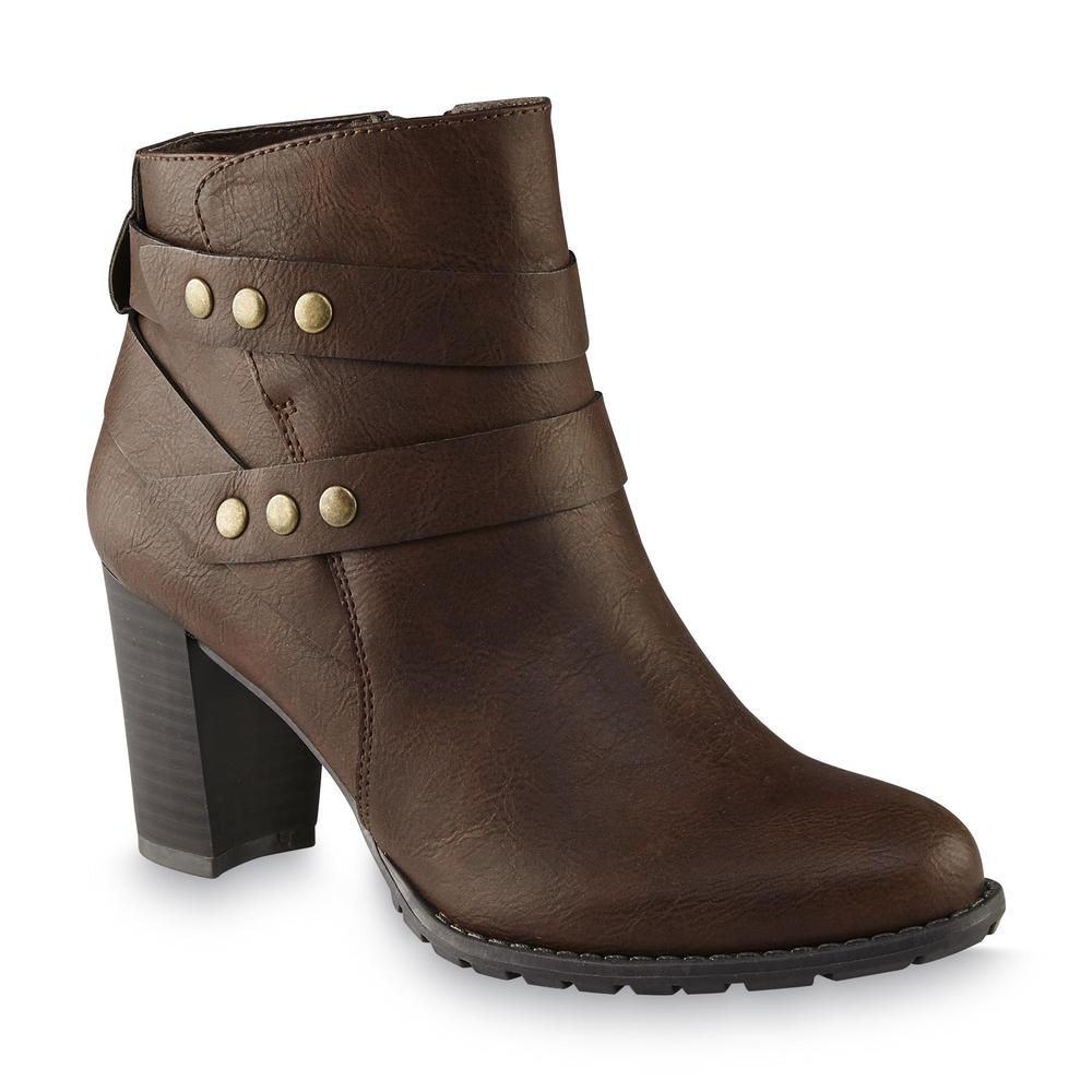 Jaclyn Smith Women's Alicia Brown Ankle Bootie