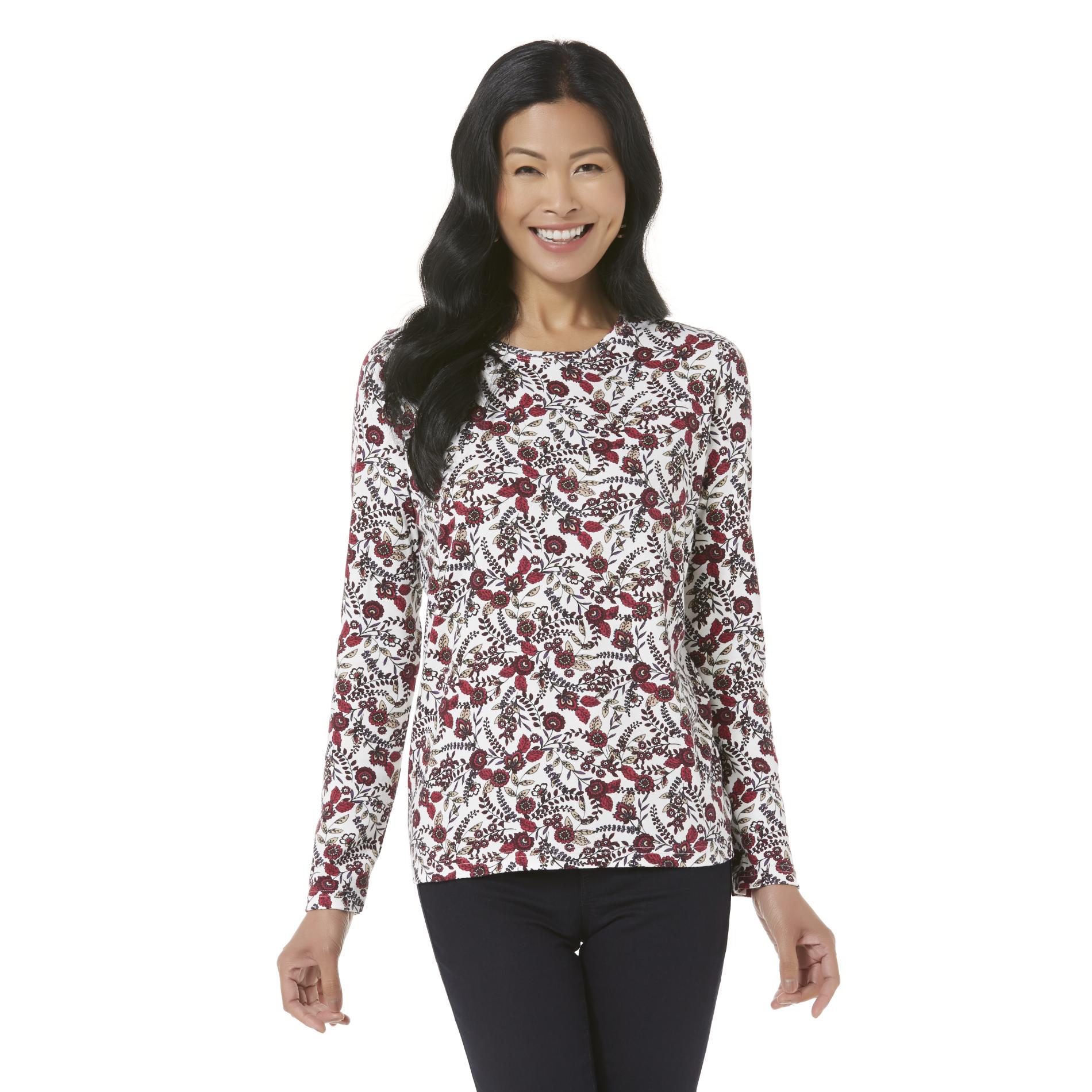Laura Scott Women's Long-Sleeve T-Shirt - Floral
