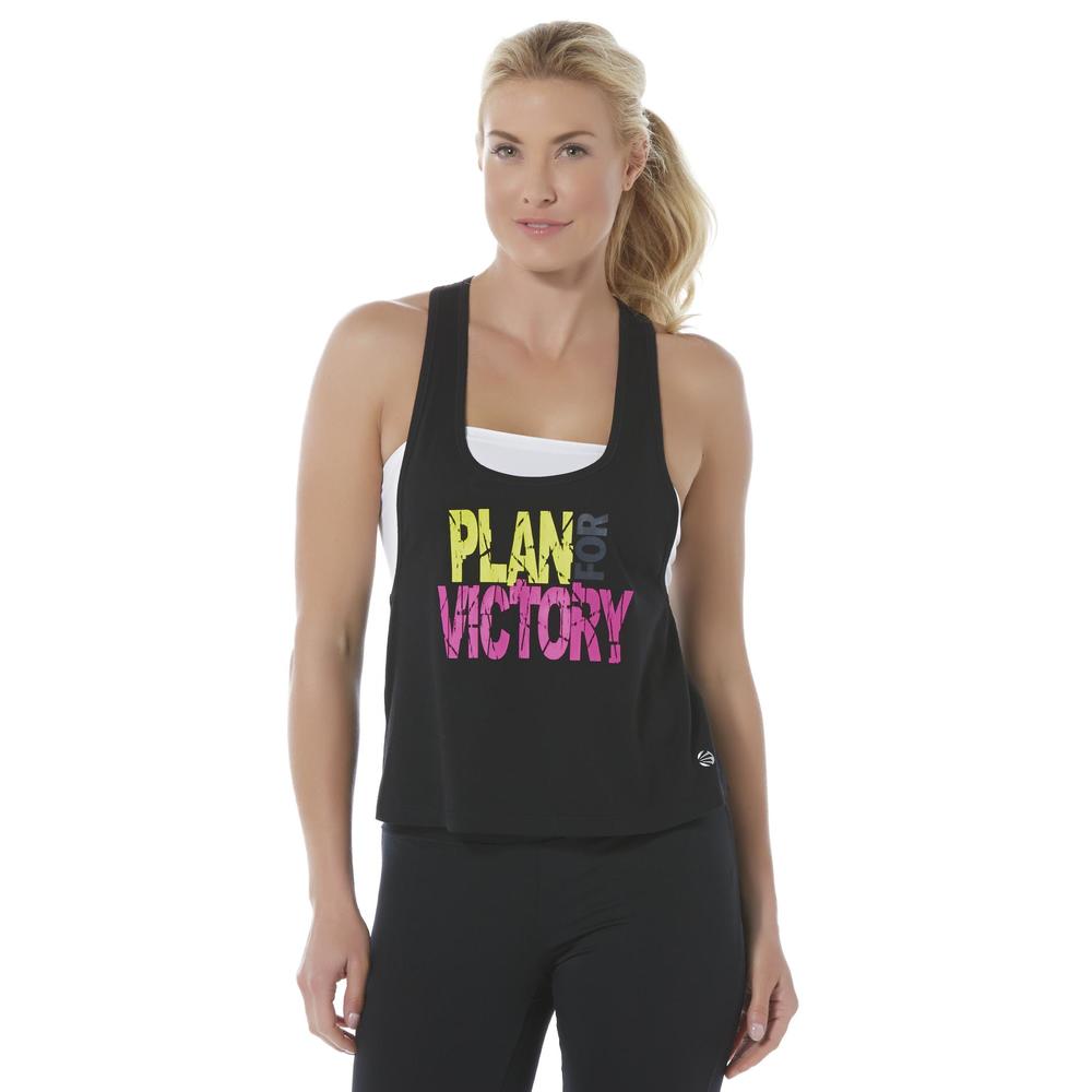 Impact by Jillian Michaels Women's Graphic Athletic Tank Top - Plan for Victory