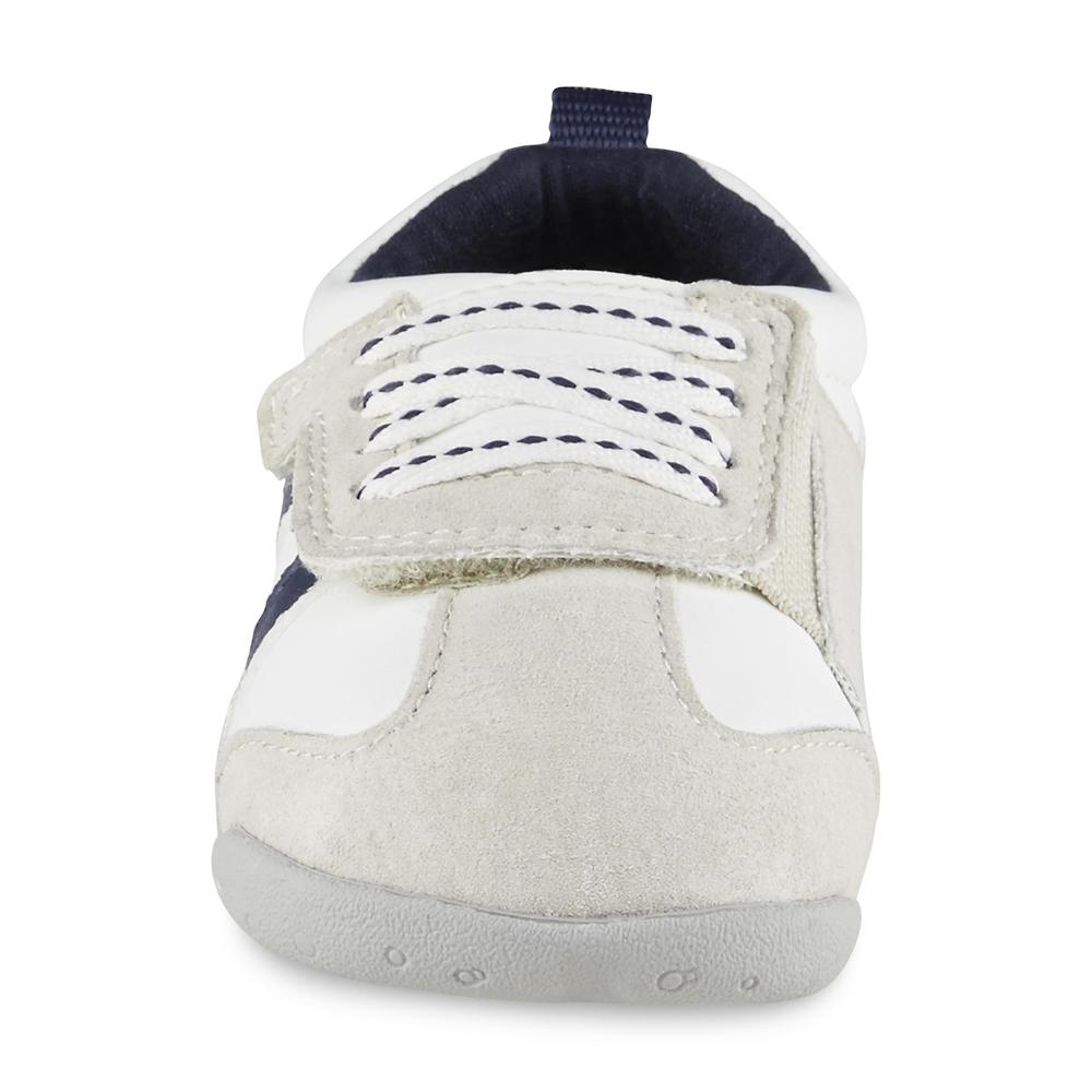 Carter's Every Step Baby Boy's Stage 2 Oldie Standing Shoe - White/Grey/Navy