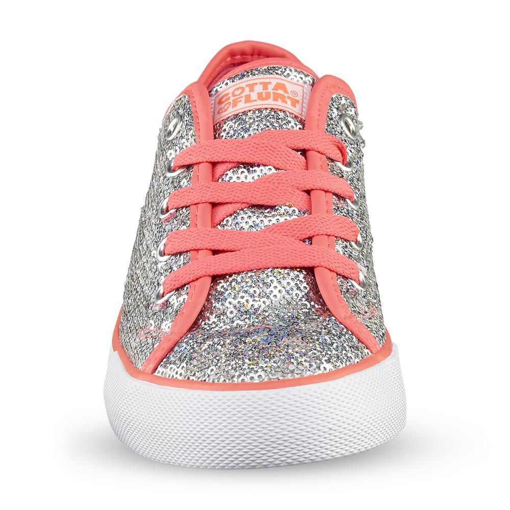 Gotta Flurt Women's Pizzazz Silver/Hot Pink Fashion Sneaker
