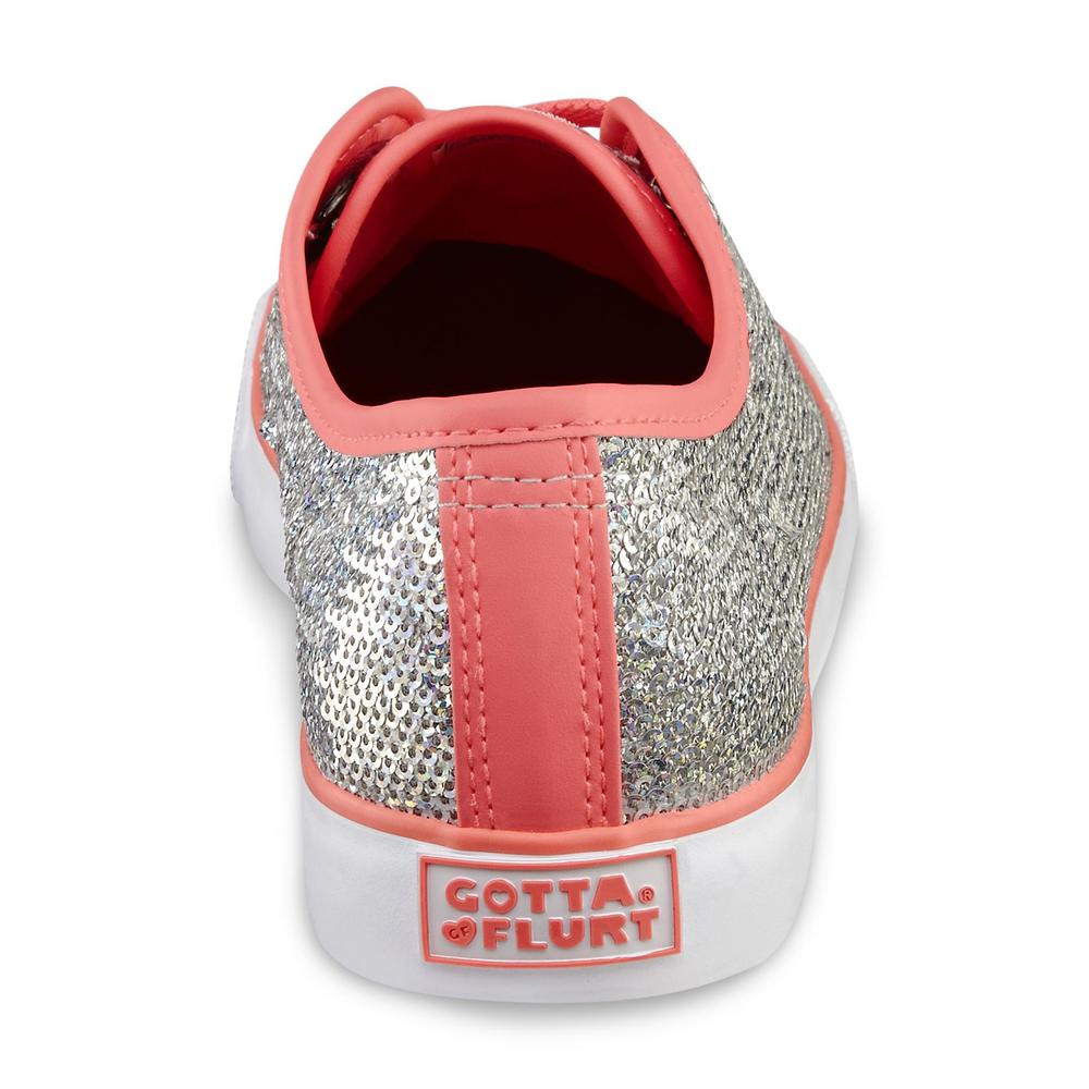 Gotta Flurt Women's Pizzazz Silver/Hot Pink Fashion Sneaker