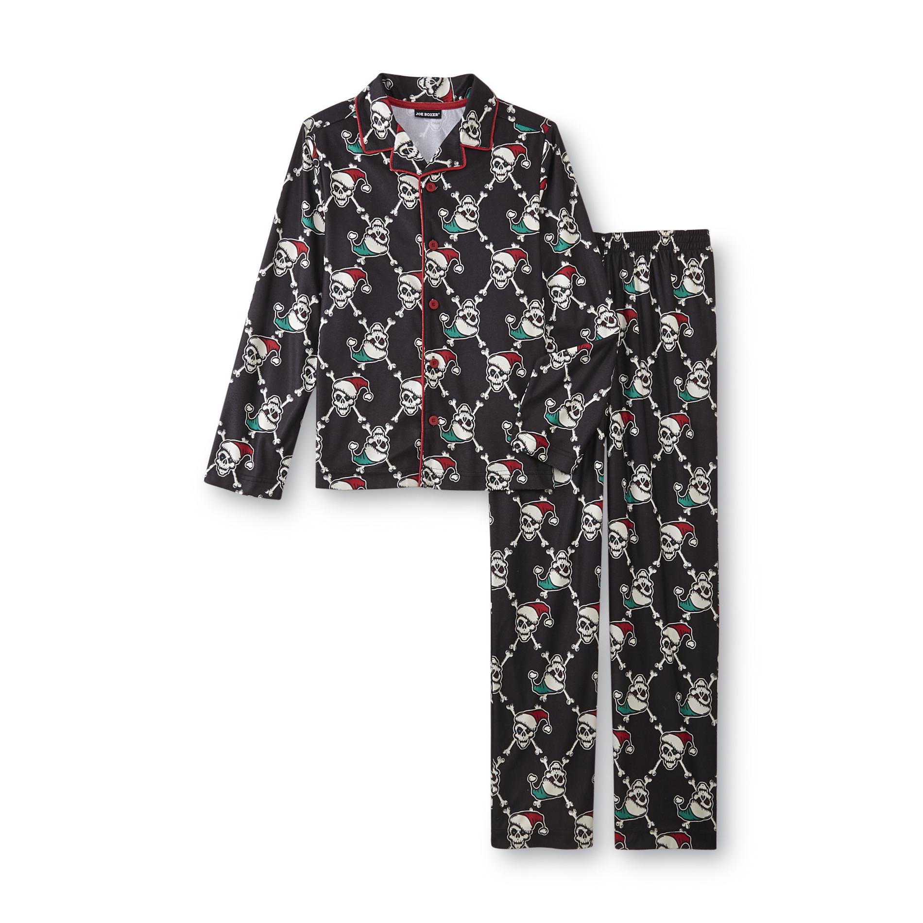 Haut De Pyjama Joe Boxer Santa Claus - Motif Snowboard - Taille S - Coton Gris - Neuf Sans étiquettes (NWOT)