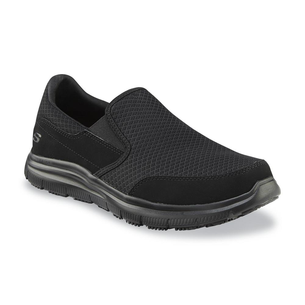 Skechers Work Men's McAllen Relaxed Fit Non-Slip Work Sneaker Wide Width Available - Black
