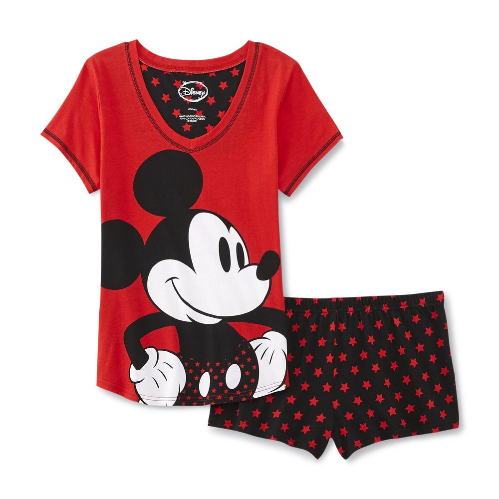 Disney Mickey Mouse Women's Pajama Shirt & Shorts