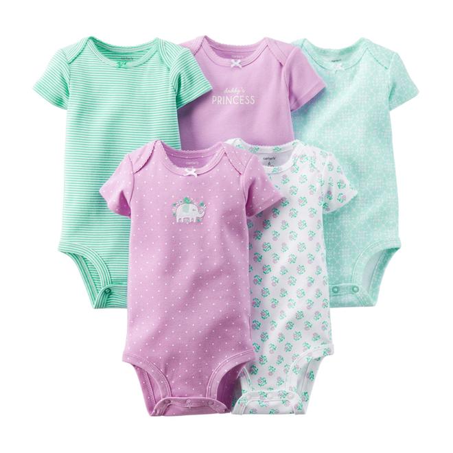 Carter's Newborn & Infant Girl's 5Pack Bodysuits Assorted