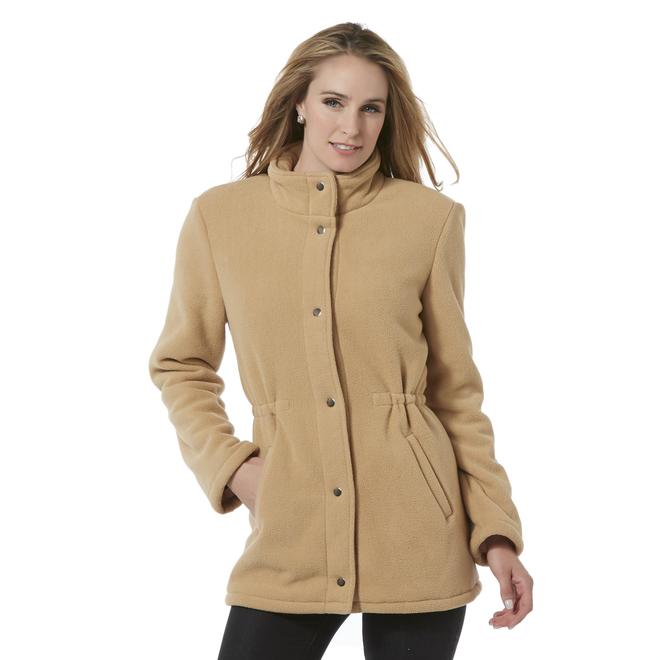 Basic Editions Women's Fleece Anorak Jacket