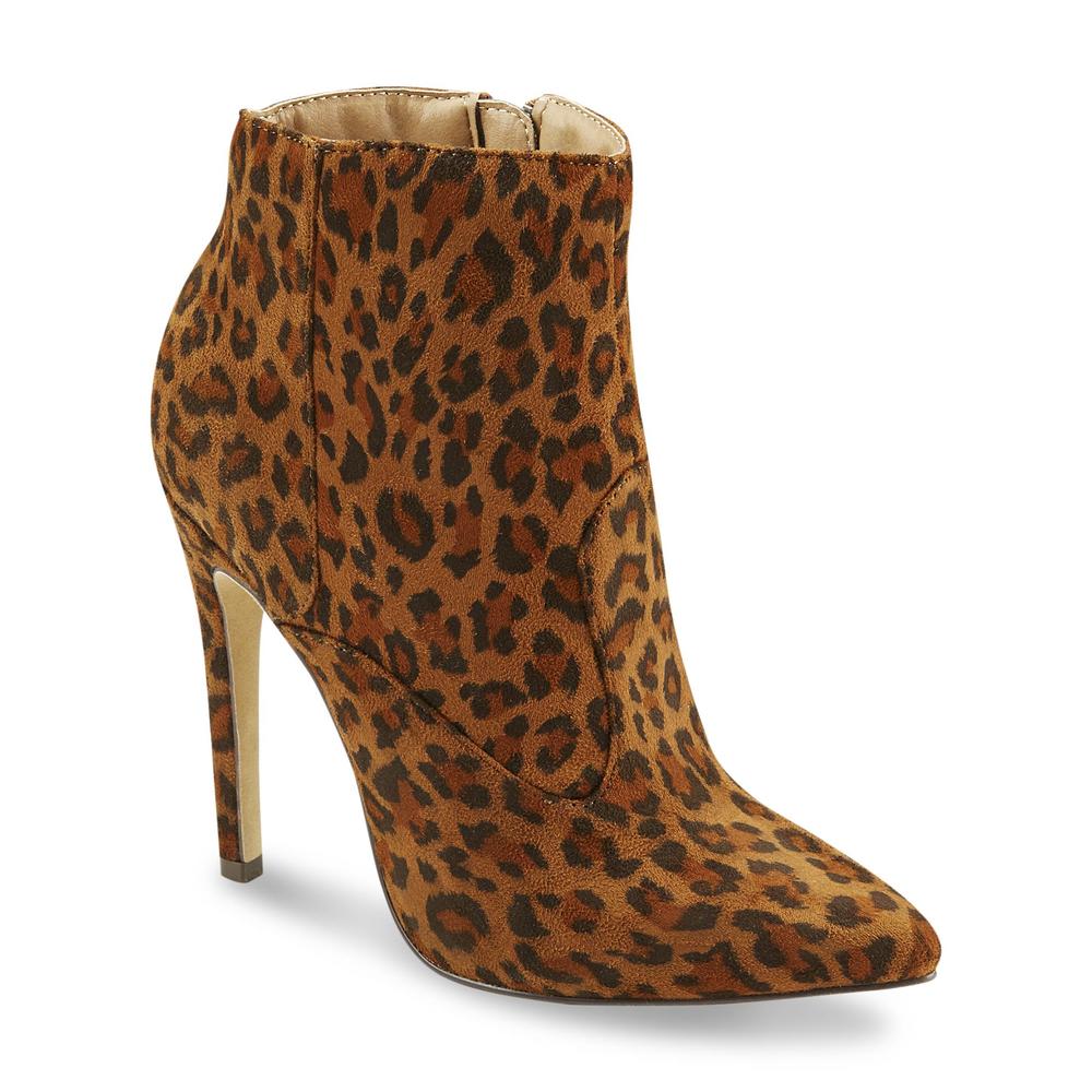 Michael Antonio&reg; Women's Maelin-Ani Brown/Leopard Print Ankle Boot