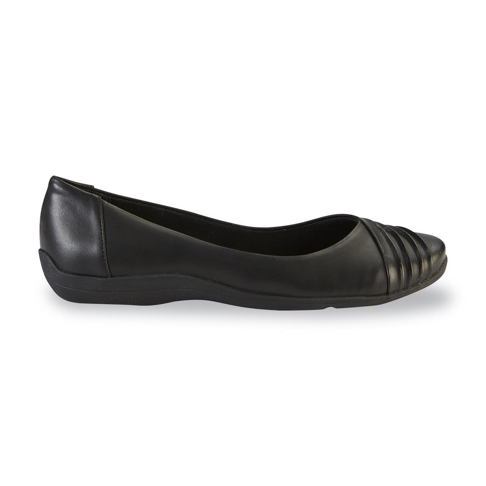 Soft Style by Hush Puppies Women's Hala Black Ballet Flat - Wide Width Available