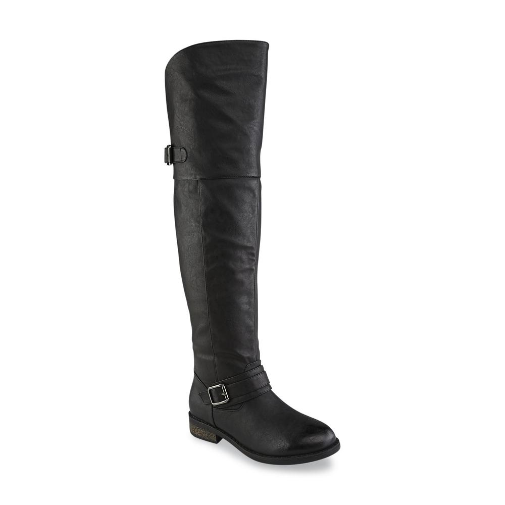 Cougar Women's Paycheck Black Over-the-Knee Riding Boot
