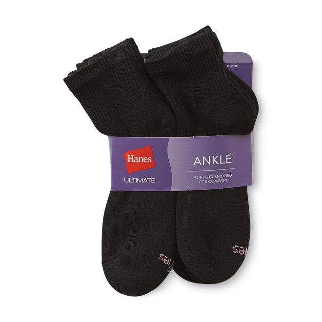 Hanes Women's 6Pairs Ultimate Ankle Socks