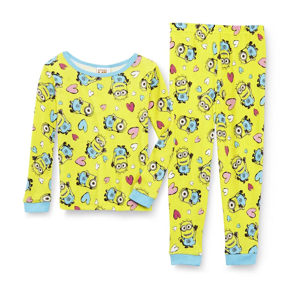 Illumination Entertainment Minion Toddler Girl's 2 Pairs Pajama Shirts & Pants