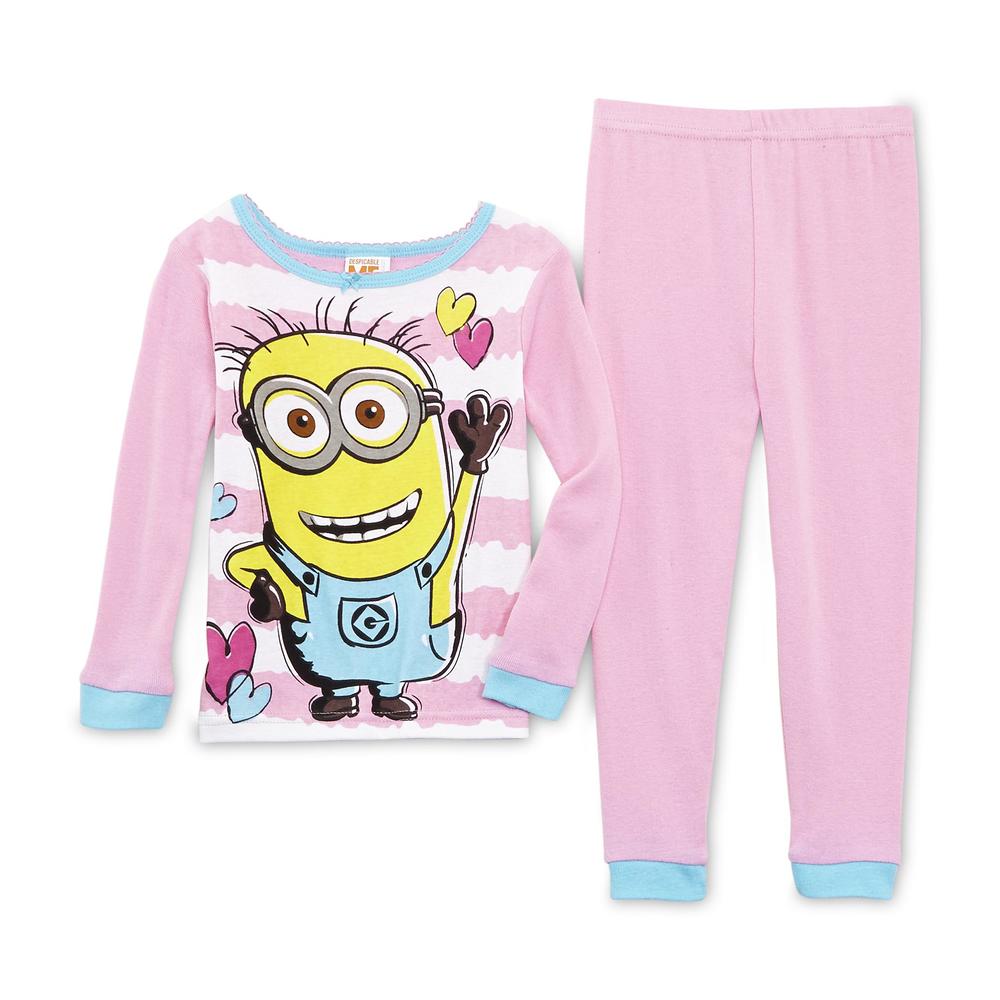 Illumination Entertainment Minion Toddler Girl's 2 Pairs Pajama Shirts & Pants