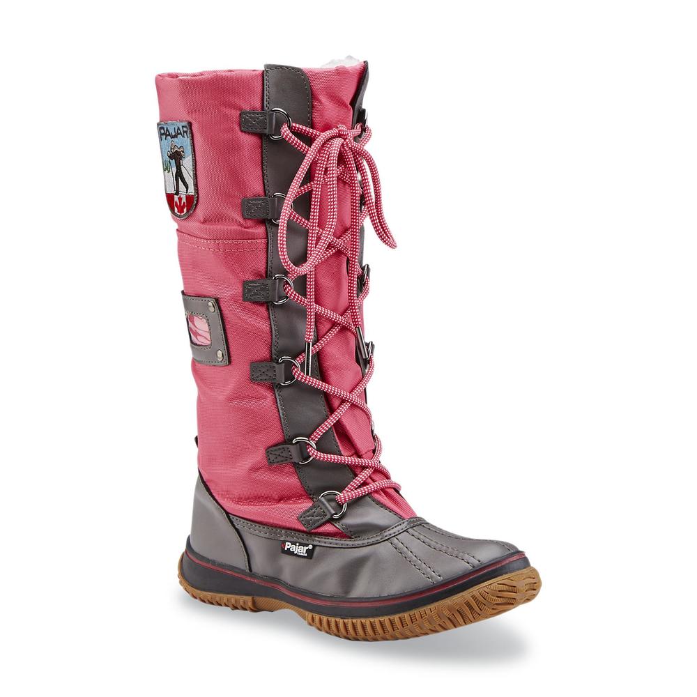 Pajar® Girl's Grip Kids Pink/Gray Winter Boot