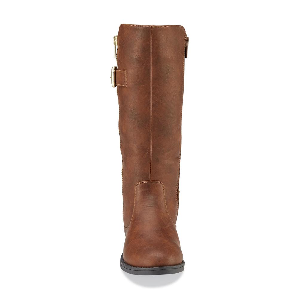 Piper Girl's Alice Brown Tall Embellished Riding Boot