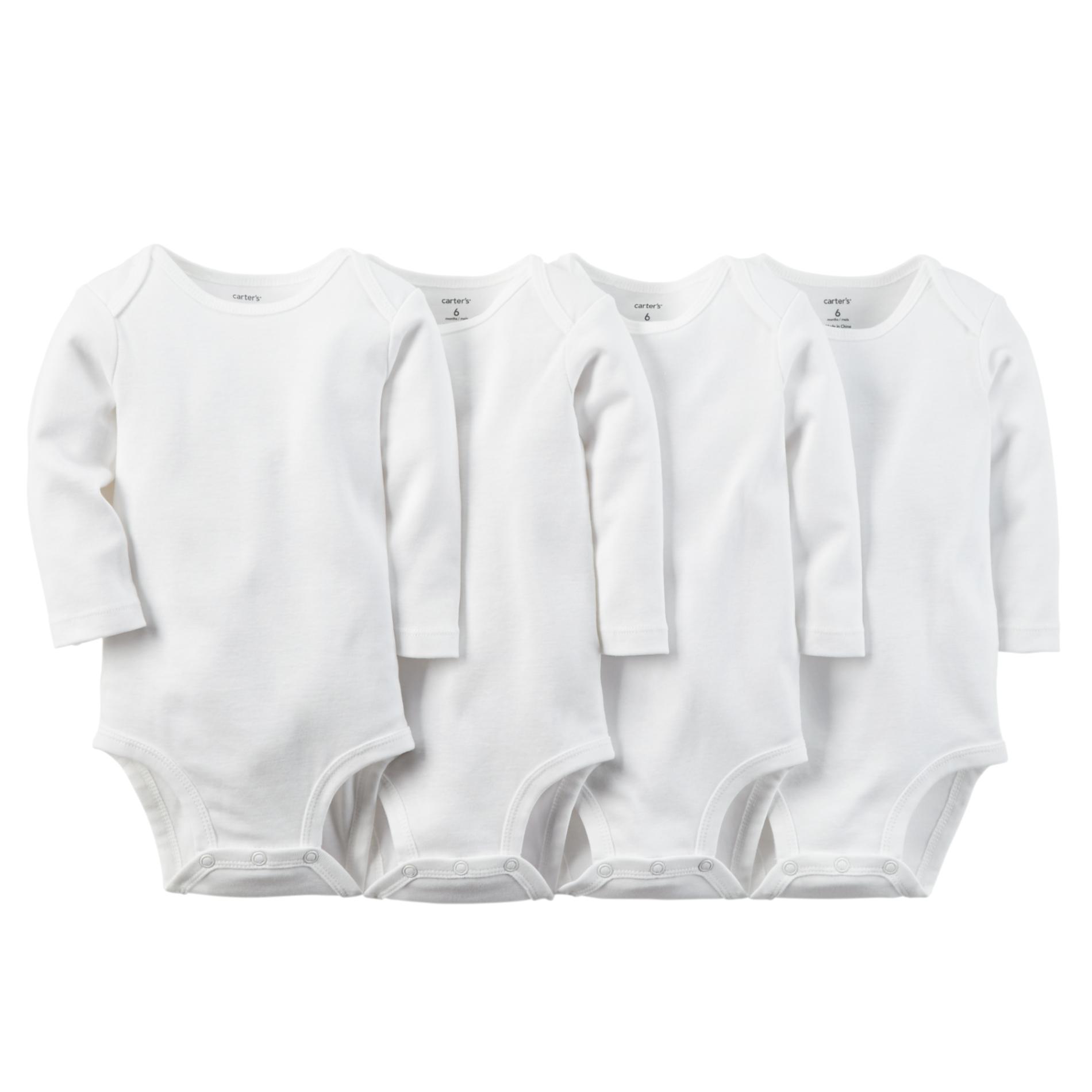 Carter's Newborn & Infant's 4-Pack Long-Sleeve Bodysuits