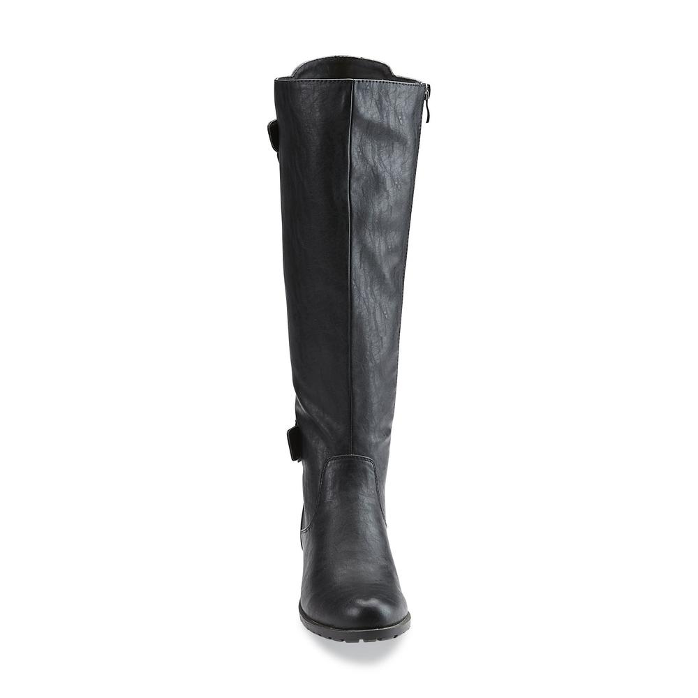 Intaglia Designs Women's Stockton Knee-High Riding  Boot - Black