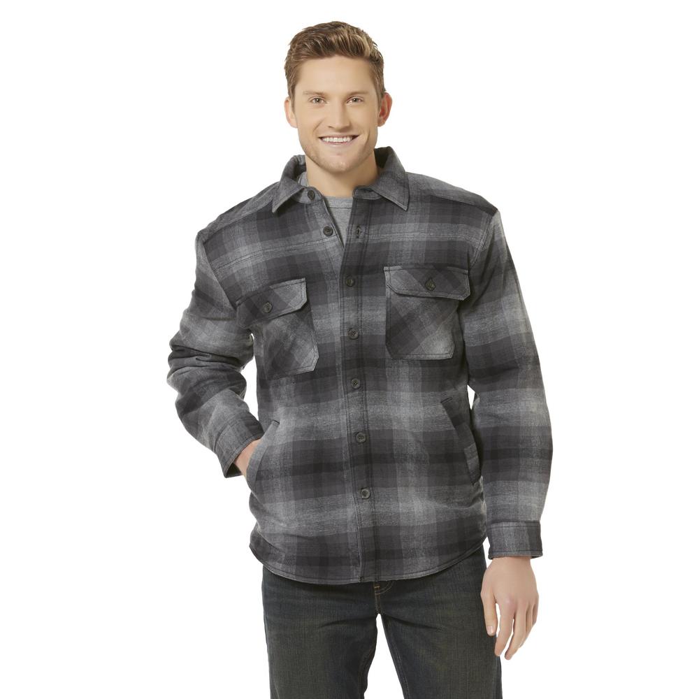 Outdoor Life Men's Lined Flannel Shirt Jacket - Plaid