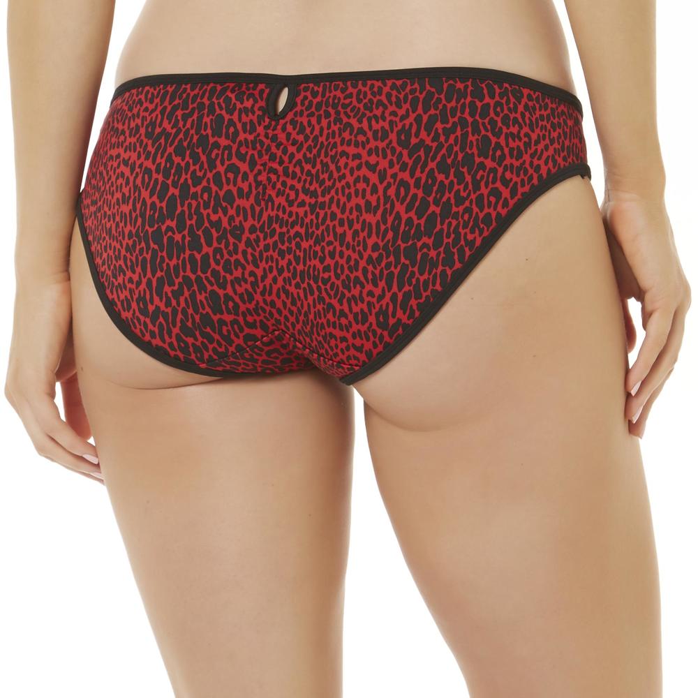 Jaclyn Smith Women's Bikini Panties - Leopard Print