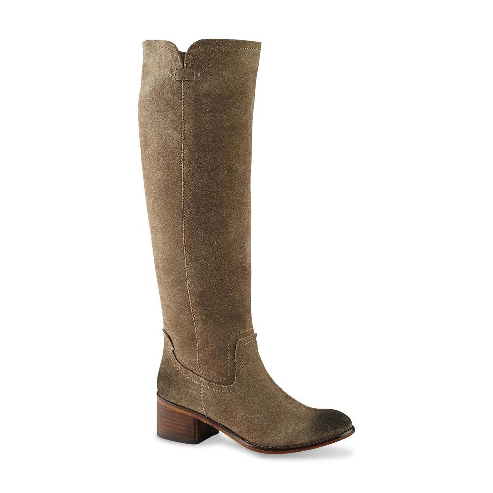 Diba Women's Wind Rider Suede Tall Boot - Taupe